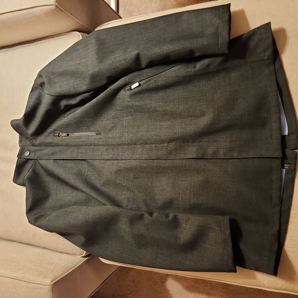 Armani Collezioni Dark Grey Raincoat